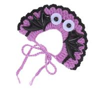 Toddmomy Adjustable Halloween Pet Collar with Soft Woolen Yarn Cozy Scarf for Cats and Dogs Neck Unique Festive Patterns for Parties Photoshoots and Everyday Wear