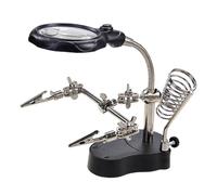Toddmomy Adjustable LED Magnifying Lamp with Clamp Gentle Eye-friendly Light Multi-angle Illumination for Home Repair Watch Maintenance Electronics and Hobby Work