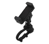 Toddmomy Adjustable Musician Phone Holder Lyre Stand for Trumpet and Saxophone - Universal Mobile Phone Mount with Clip-on Sheet Music Holder for Marching Band Practice and Performances