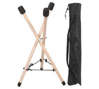 Toddmomy Adjustable Steel Tongue Drum Stand - Solid Wood Tripod for Handpan Tank Drum, 23.6 Inch Height Stand with Carry Bag, Portable for Percussion Instruments