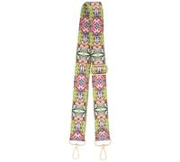 Toddmomy Adjustable Vintage Banjo Shoulder Strap Floral Print Moisture-Absorbing Breathable Belt for Ukulele Players