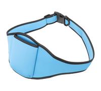 Toddmomy Adjustable Waist Bag with Wear-Resistant Strap for Fitness Trainers, Lightweight Microphone Carrier Bag in Light Sky Tone for Aerobics and Workout Use