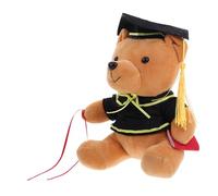 Toddmomy Adorable Graduate Bear Plush for Graduation Season Doctoral Hat Doll Graduation Keepsake Party Decoration Memorable for Graduates Souvenirs