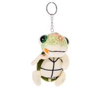 Toddmomy Adorable Plush Turtle Keychain Pendant Soft Stuffed Sea Creature Bag Hanging Decor for Multipurpose Cute Animal Accessory Bright Green Small Doll Charm
