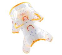 Toddmomy Adorable Transparent Raincoat for Puppies Lightweight Hooded Dog Rainwear for Outdoor Adventures Pet Supply for Rainy Days