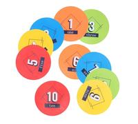 Toddmomy Agility Training Equipment 10pcs Numbered Spot Discs Soccer Training Pad Football Field Markers for Supplies