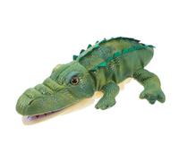 Toddmomy Alligator Hand Puppet Plush with Movable Mouth for Educational Role Play Animal Puppet Soft Safe Material for Storytelling Language Skill Development for Home and Classroom