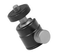 Toddmomy Aluminum Alloy Camera Mount Clamp with 1/4 Inch Screw Interface, Wide Compatibility for Devices, 360° Rotation Ball Head Tripod Bracket Adapter Suitable for Hobbyists