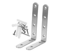 Toddmomy Anti Tip Furniture Anchors and Corner Bracket Kit for Baby Proofing, 2pcs 100x150mm Thick 4mm, Wall Mount Dresser Safety Straps for Cabinet and Bookcase Protection