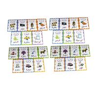 Toddmomy Arabic Flash Cards Preschool Learning Game Educational Toys Boys and Girls Islamic Toys Alphabet