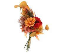 Toddmomy Artificial Flower Autumn Bouquet, Non-woven Fabric, Orange, Realistic Appearance, Thanksgiving Day Flower for Outdoors and Traditional Holiday Decorations
