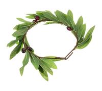 Toddmomy Artificial Olive Leaf Flower Headband for Women, Comfortable Fabric Bridal Hair Accessory with Simulation Leaf Decorations, Stylish Green Headband for Wedding and Cosplay