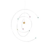 Toddmomy Atom Hanging Mobile Educational Space Model Science Mobile for Classroom and Home Décor Modern Wind Chime Balanced Dynamic Pendant Space Enthusiast