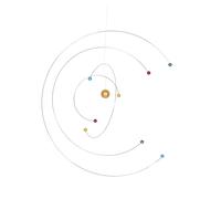 Toddmomy Atom Model Hanging Mobile Science Decor, Balanced Dynamic Pendant with Planet Models, Educational Space Themed Hanging Mobile for Boys and Girls Room Or Classroom Science Projects