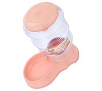 Toddmomy Automatic Food Dispenser 3.8l Large Capacity Dog Cat Feeder Pink Material Home Feeding Station for Indoor Use