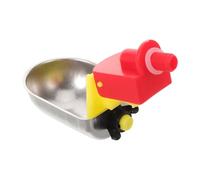 Toddmomy Automatic Stainless Steel Poultry Water Feeder Bowl for Chickens Ducks Quail - Farm Animal Drinking Cup with Anti-Leak Design, Suitable for Poultry Farming and Backyard Use