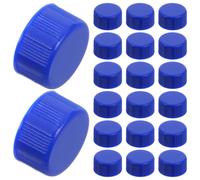 Toddmomy Autosampler Vial Caps Laboratory Sample Bottle Covers with Screw Thread 50pcs Plastic Blue Bottle Caps Excellent Sealing and Versatile Application for Gas Chromatography