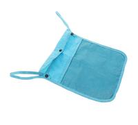 Toddmomy Baby Stroller Hanging Bag Organizer for Toddler Pushchair with Linen Fabric, Two Storage Pockets, Blue, Portable Stroller Accessory for Baby Bottle and Snack Storage