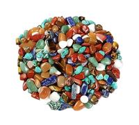 Toddmomy Bag Mixed Crystal Quartz Yellow Agate Tigers Eye Turquoise Aventurine Rocks for Art Craft Projects Educational Decorative Pebbles