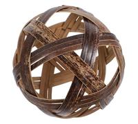 Toddmomy Bamboo Woven Soccer Ball Handwoven Football for Outdoor Sports Play Lightweight Sturdy Design Retro Cuju Game for Fitness Coordination Training