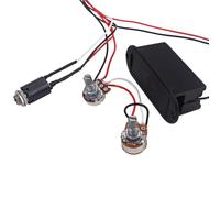 Toddmomy Band Eq Preamp Circuit for Active Bass Guitar Tone Control with Balance Volume Pickup Wiring Harness Black