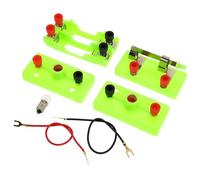 Toddmomy Basic Electricity DIY Physics Experiment Set for Educational Science Projects Teaching Equipment with Components for School Lab Circuit Building and