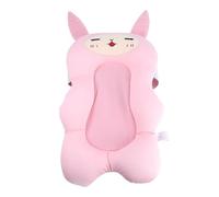 Toddmomy Bath Cushion Shower Cushion Non Slip Bathtub Mat Bathing Pad with Raised Head Support Soft Skin Friendly Material for Safe Comfortable Bathing