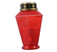 Toddmomy Battery Operated Led Cross Candle Flameless Solar-Powered Outdoor Memorial Jesus Candle Grave Lamp Cemetery Decor