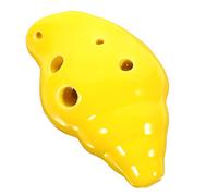 Toddmomy Beginner's Ocarina Ceramic Wind Instrument Conch Shape Ocarina for Boy Girl Practice Outdoor Musical Instrument