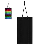 Toddmomy Belt Display Stand for Taekwondo - Black Felt Wall-Mounted Karate Belts Organizer Space-Saving Multi-Tier Rack