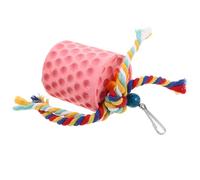 Toddmomy Bird Chewing with Bell for Parrots and Small Pets, Calcium Beak Grinding Stone for Cockatiels, Parakeets, Hamsters - Natural Mineral Bird Foraging and Gnawing Block