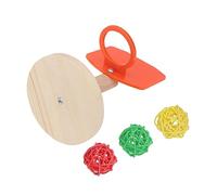 Toddmomy Bird Training Mini Basketball Stand for Parrots and Birds Chewable Pet Educating for Boredom Relief and Intelligence Development Random Color Random Color
