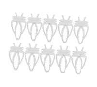 Toddmomy Birdcage Food Holder Clips 10 Pack Parrot Food Clamp Bird Clips Sturdy Material Easy to Install Tidy up Your Cage Vegetable Set