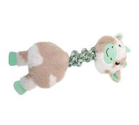 Toddmomy Bite-resistant Cow Shape Chewing Toy for Dogs Molar Toy for Puppies Cotton Knot Squeaky Fun for Care and Reducing Boredom