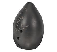 Toddmomy Black Clay Ocarina and Delicate Patterns Easy to Play Musical Instrument 8-holes with Comfortable to Hold Design Suitable for Christmas for Beginners and Professional Performance