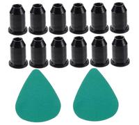 Toddmomy Black Guitar String Mounting Buckles Set for Electric Guitar Bridge Caps Durable Replacement Accessories with Random Color Picks Enhances Playability and Sound Quality