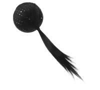 Toddmomy Black Hair Volume Increase Pad for Women with High Crown Pad Design Synthetic Hair Extension for Parties and Daily Life