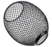 Toddmomy Black Iron Metal Lampshade for E27 Socket, Decorative Drum Shade with Hollow Wire Design, Suitable for Bar and Lighting DIY Projects, Creating a Cozy and Elegant Atmosphere