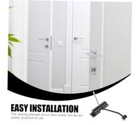 Toddmomy Black Self-Closing Door Closer with Silent Spring Mechanism for Screen Doors and Gates for Interior and Exterior Use Easy Installation