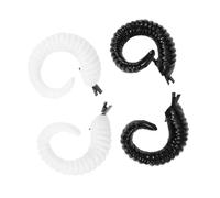 Toddmomy Black Sheep Horn Hair Clips Unique Fancy Clip-in Horns Two Pairs Lightweight Plastic to Grab Attention Halloween Hair Accessories for Cosplay and Weddings