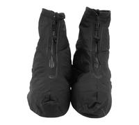 Toddmomy Black Waterproof Shoe Covers for Cycling Boots and Sneakers Xxl | PVC Build, Zip Closure, Windproof Thermal Layer, Thick Soles, Elastic Band, for Rainy City Walks