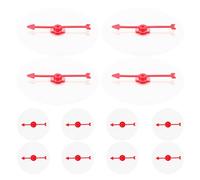 Toddmomy Blank Wheel Set Rotating Game Boards Plastic 12pcs with Erasable Spinning Arrows, Portable for Activities and Teaching Games