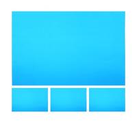 Toddmomy Blanks for Laser Engraving, Aluminum Plate for Sign Making, 4pcs Blue Anodized Metal Sheets, 8.5x5.5cm, 0.2mm Thin, for Nameplates and DIY Crafting