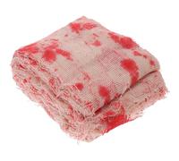 Toddmomy Bloody Bandage Simulation Blood Props for Haunted House Scary Halloween Party Decor Blood Gauze for Adult Stage Performance for Gothic and Escape