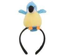 Toddmomy Blue Fluffy Bird Headband Lightweight Elastic Cartoon Hair Accessory and Women, Cute Plush Bird Headwear for Parks and Outdoor Activities