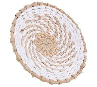 Toddmomy Bohemian Style Woven Wall Basket Decor Handcrafted Hanging Grass Weave Pendant for Home Living Bedroom Wall Art Decoration