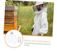 Toddmomy Breathable Ventilated Beekeeping Suit with Gloves for Men Women Thickened Cotton Jacket Protective Costume Equipment for Professional Beekeepers and Backyard Apiaries