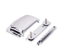 Toddmomy Bridge Tailpiece Set Zinc Alloy Metal Die-cast Bridge Unit Silver Great Endurance Replacement for Older DIY Fun for Electric Guitar