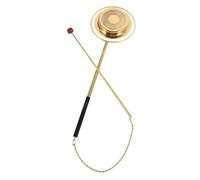 Toddmomy Bronze Chime and Clang Hand Crafted Buddhist Temple Dharma Ritual Utensil Bell Hand Musical Instrument for Meditation