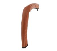 Toddmomy Brown Leather Stroller Handle Cover 1pcs Zipper Stroller Handle Grip Protector Washable Compatible Baby Pushchairs